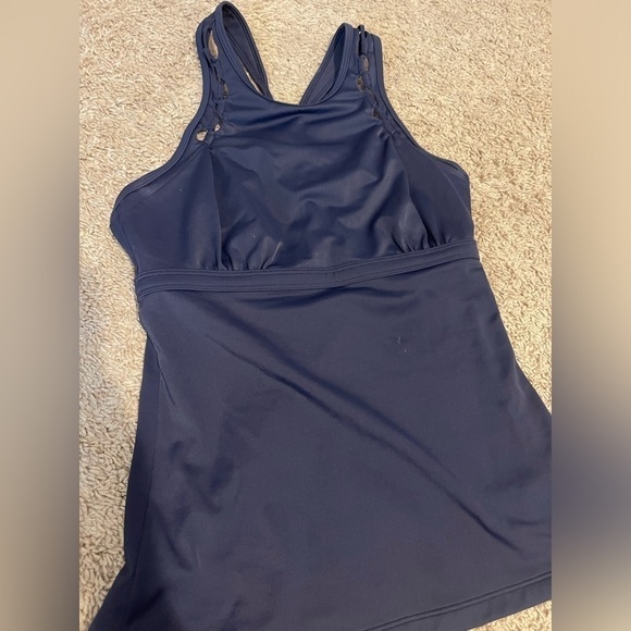 Blue Athleta adjustable strap bathing suit size 34 d/DD - Picture 3 of 6
